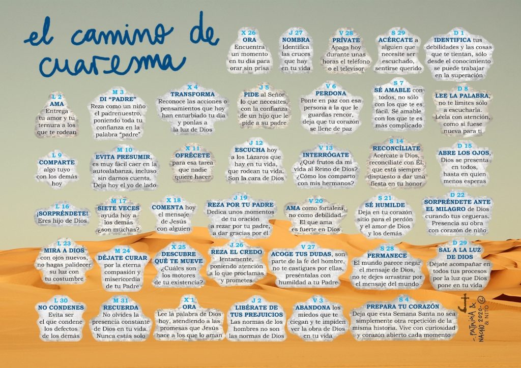Calendario Cuaresma Colegio Integrado San Pío X de Talca